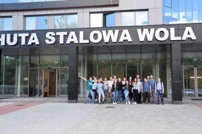 Wizyta studentów Politechniki Rzeszowskiej w Hucie Stalowa Wola.