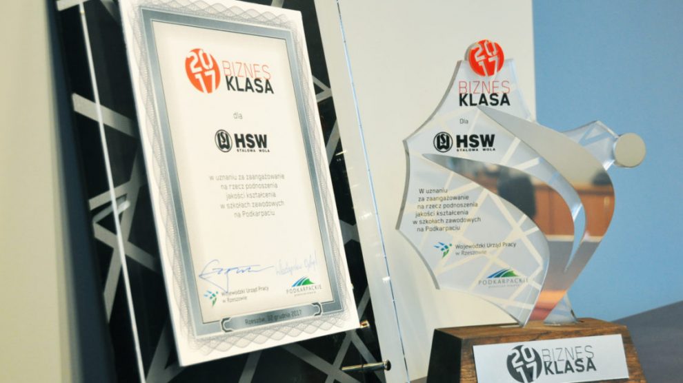 Huta Stalowa Wola S.A. otrzymała nagrodę „Biznes Klasa 2017”